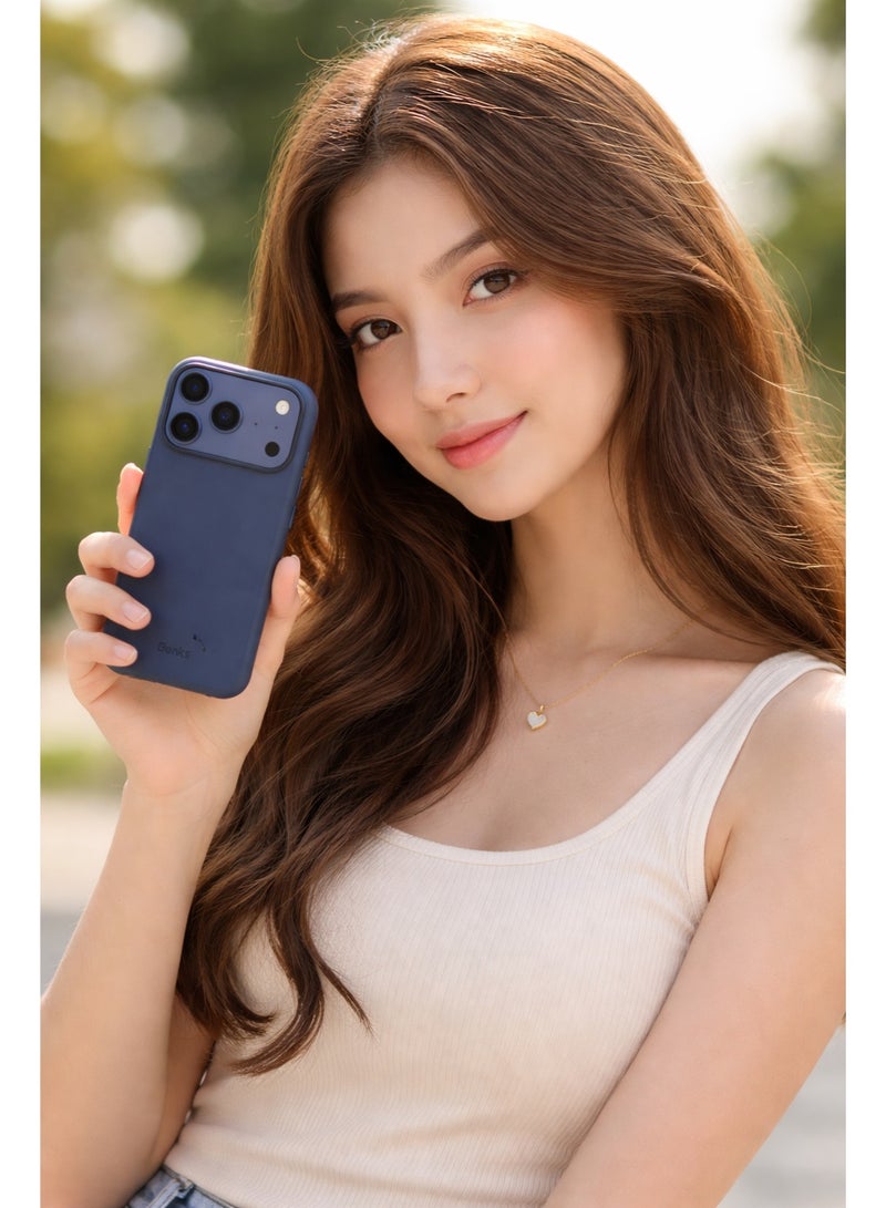 بينكس جراب Benks الفاخر المصنوع من الجلد لهاتف iPhone 17 Pro، متوافق مع زر التحكم بالكاميرا، ومتوافق مع MagSafe، جراب حماية عسكري مصنوع من ألياف كيفلر من دوبونت - Image 5